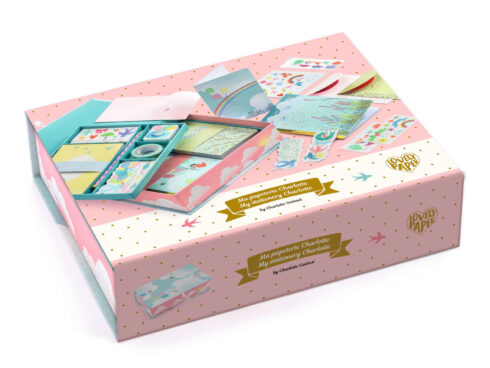 scatola dei segreti charlotte, set cartoleria djeco, giocattoli djeco