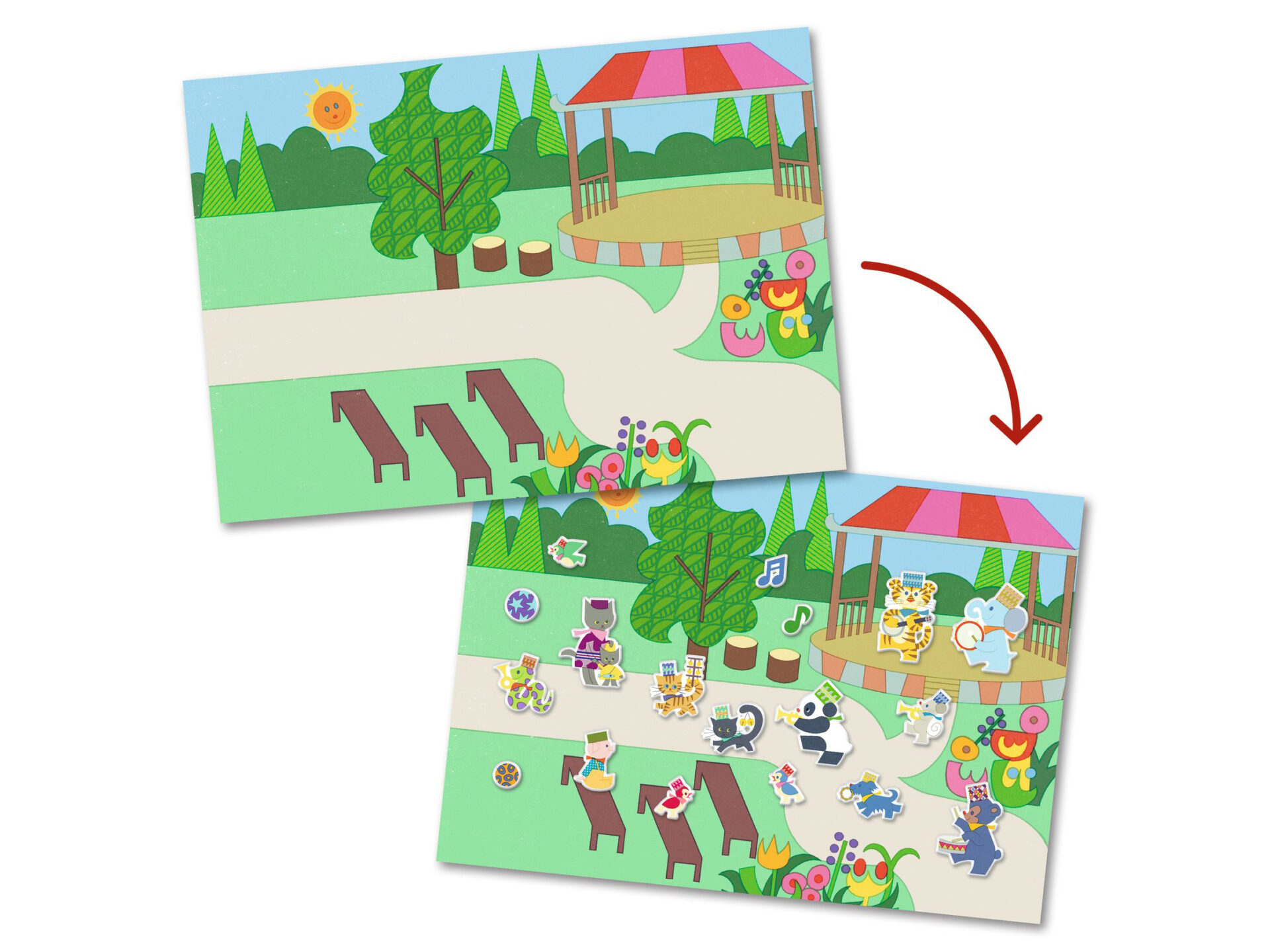 Stickers riposizionabili musicanti - immagine 2