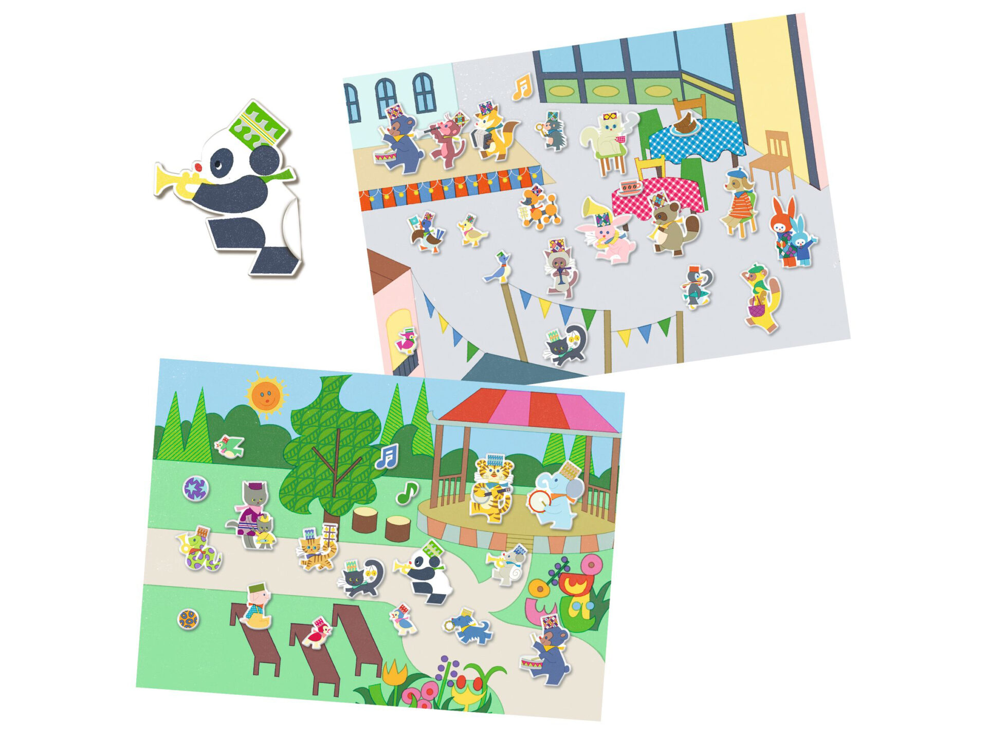 Stickers riposizionabili musicanti - immagine 4