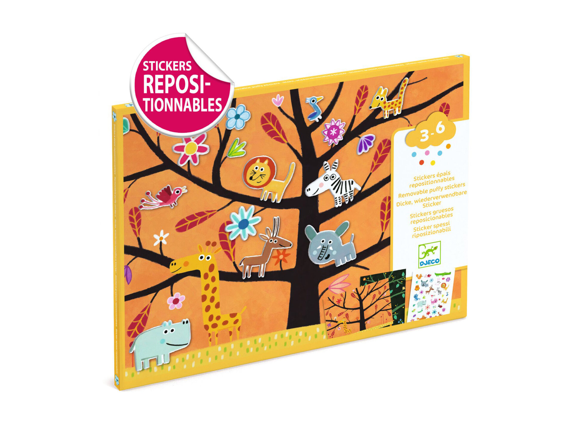 Stickers riposizionabili animali