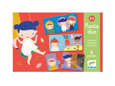 semplice puzzle per bambini da 2 anni, puzzle con 2 pezzi, giocattoli djeco, dj08152