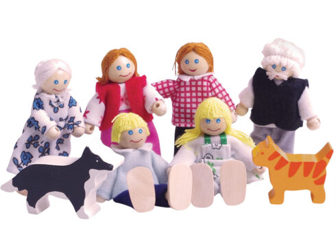 set famiglia per case delle bambole,family set for doll houses