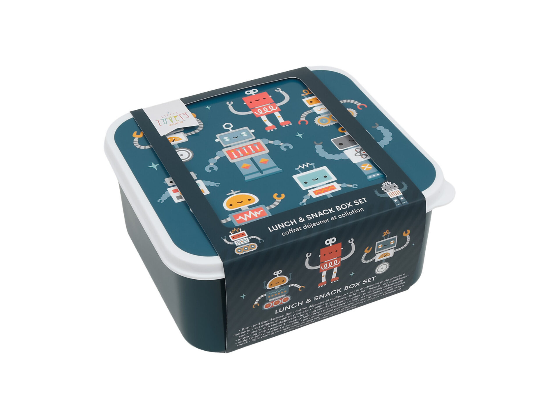 Set 4 Contenitori Porta Pranzo e Porta Merenda robot - immagine 2