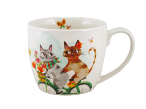 Tazza gatti bicicletta