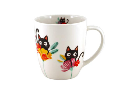 Tazza gattini fiori