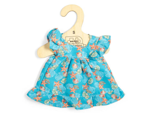 Vestito celeste con conchiglie misura piccola